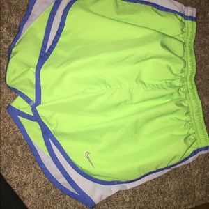 nike green workout shorts